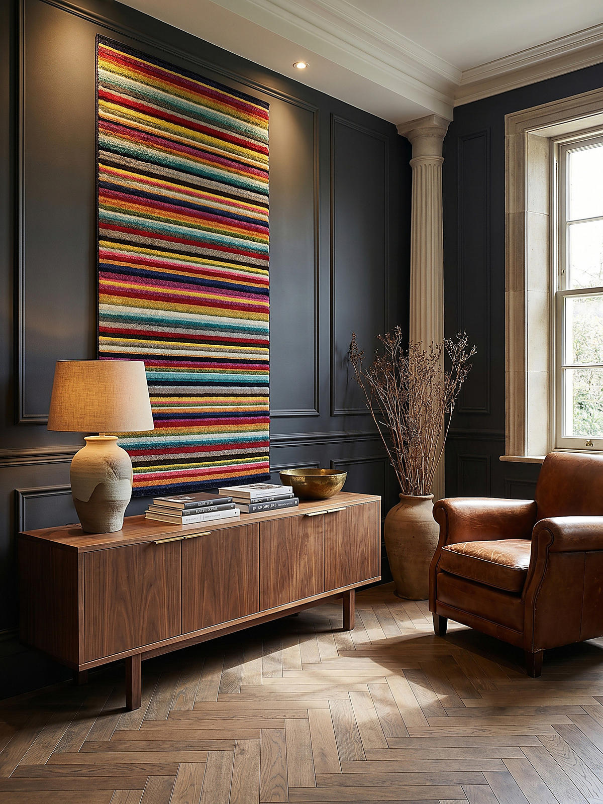 TEPPICH MEON, gestreift, Bunt, 66 x 230 cm - Multicolor, Textil (230/66cm) - KADIMA DESIGN