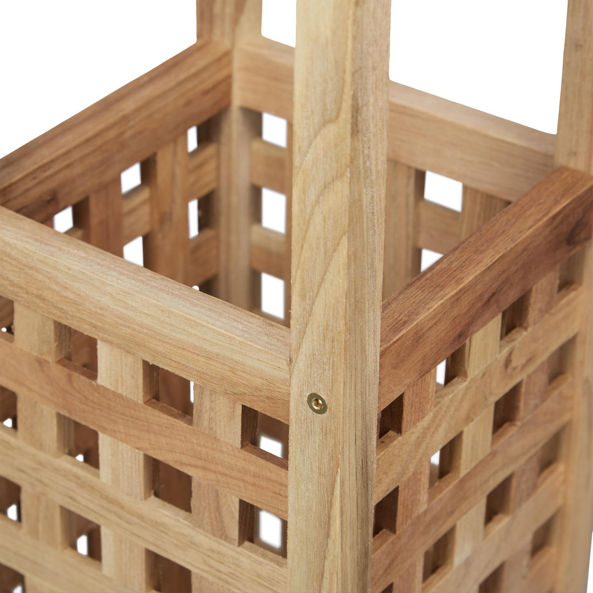 SCHIRMSTÄNDER - Hellbraun, Holz (18/50/18cm) - Relaxdays