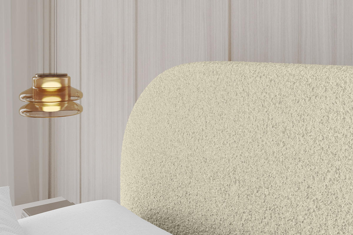POLSTERBETT mit Bettkasten, Fußteil und Lattenrost, Boxbett mit Matratze H3/H4 - TIVON-Z 180x200 Beige - Taupe, Holzwerkstoff/Textil (180/200cm) - ALTDECOR
