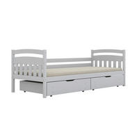 BETT 90/200 Tosia Weiß - Weiß, Holz (90/200cm) - Petits-meubles