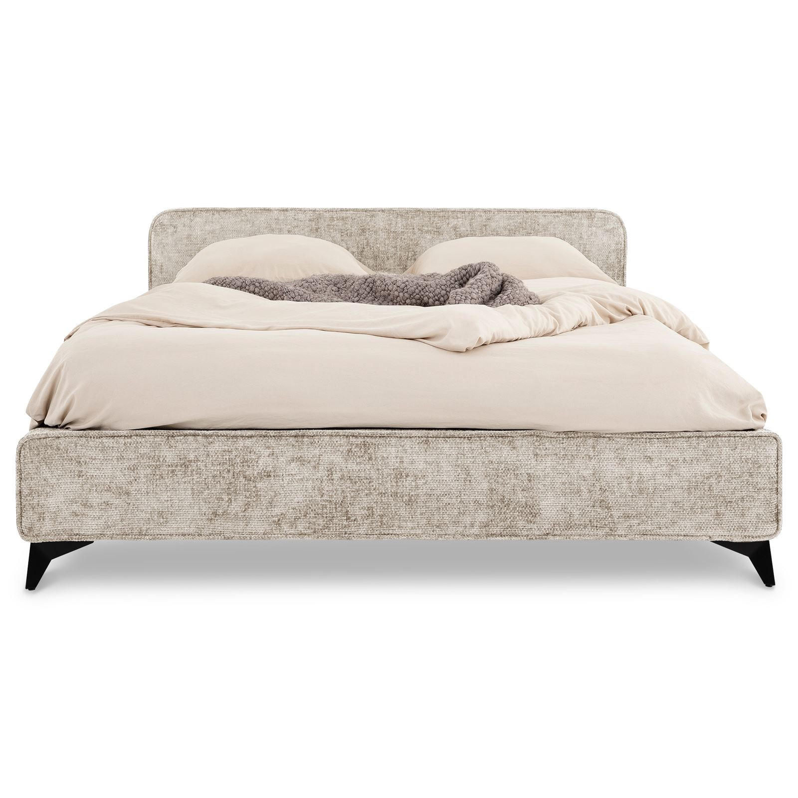 POLSTERBETT VIRETTA 140X200 CM - Hellgrau, Textil (140/200cm) - IDIMEX