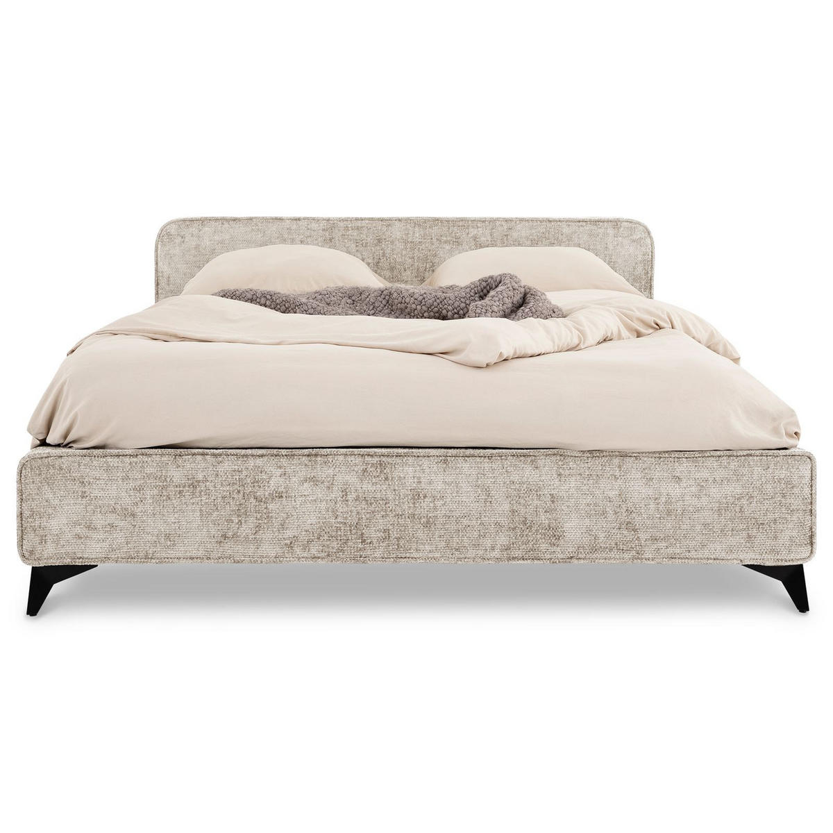 POLSTERBETT VIRETTA 140X200 CM - Hellgrau, Textil (140/200cm) - IDIMEX