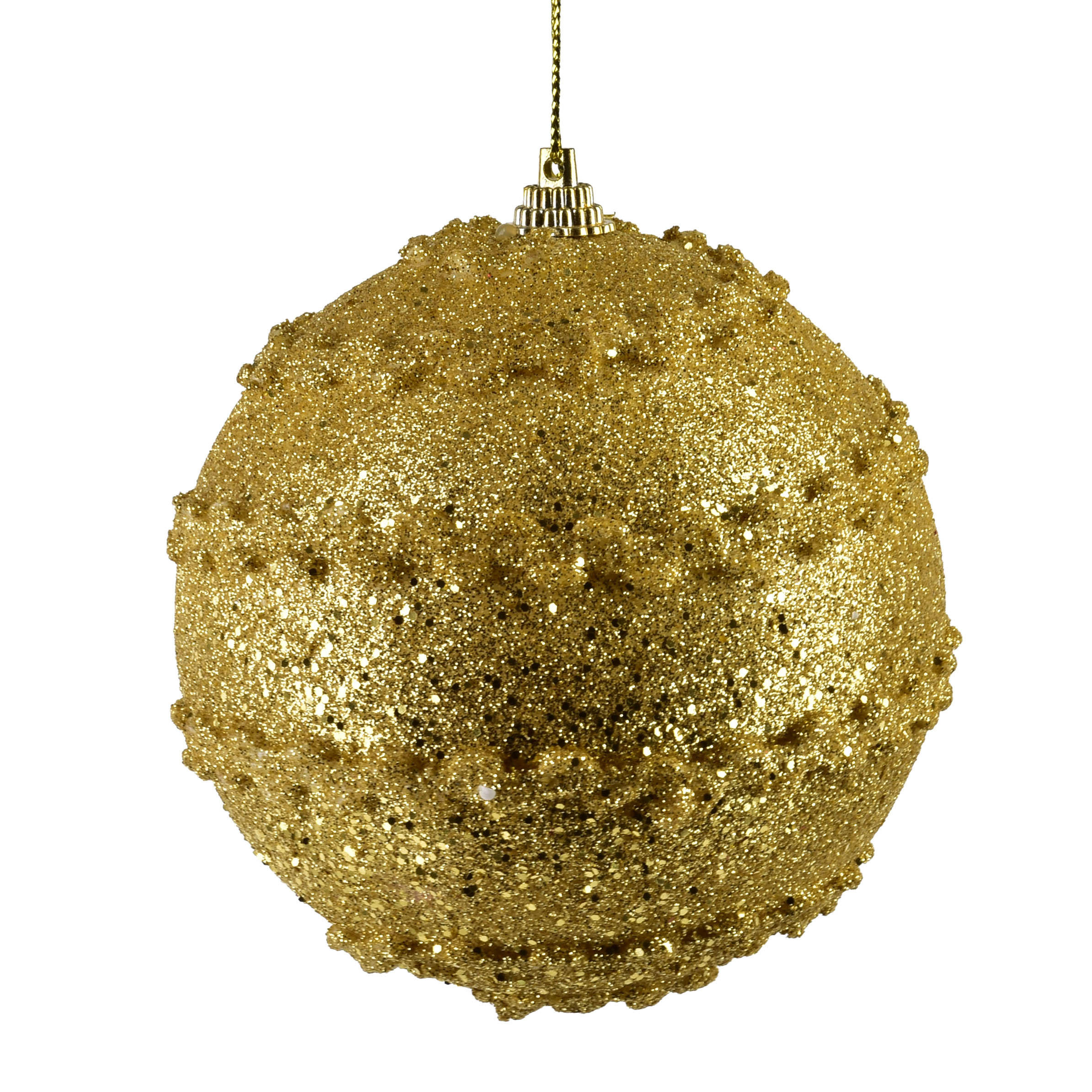 CHRISTBAUMKUGEL Santa Lila Styropor - Goldfarben, Kunststoff (10/10/10cm) - Mondex