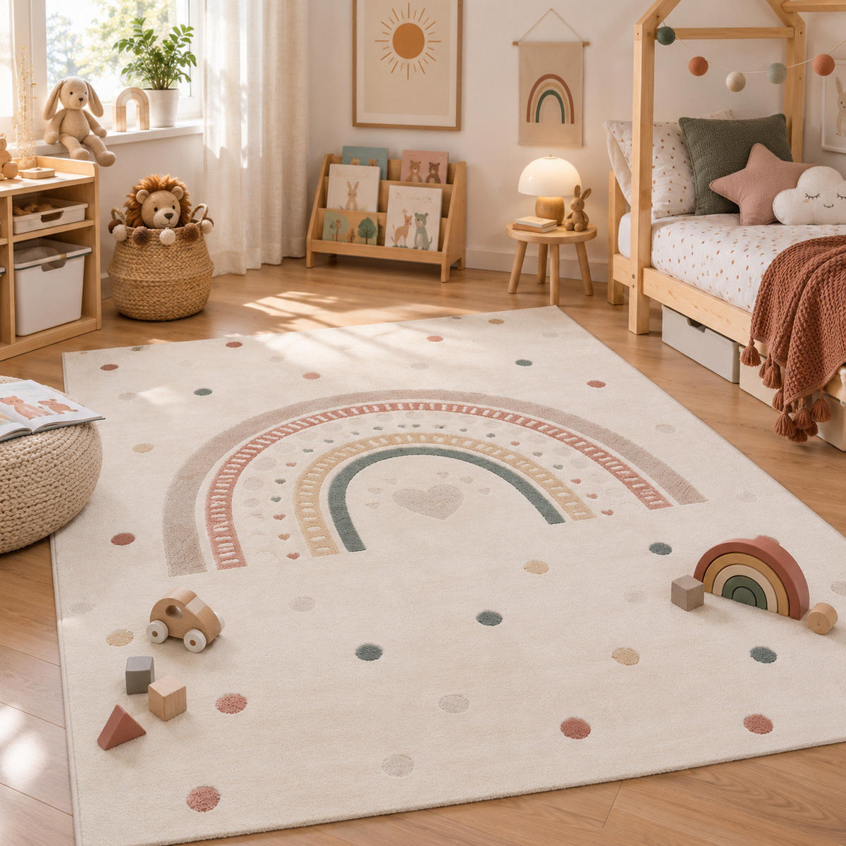 KINDER TEPPICH HAPPY KIDS - Weiß, Textil (200/290cm) - Pergamon