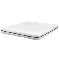SCHAUMMATRATZE H2/3 Mittel 180/200 cm Enchant - Weiß, Textil (180/200cm) - Beliani