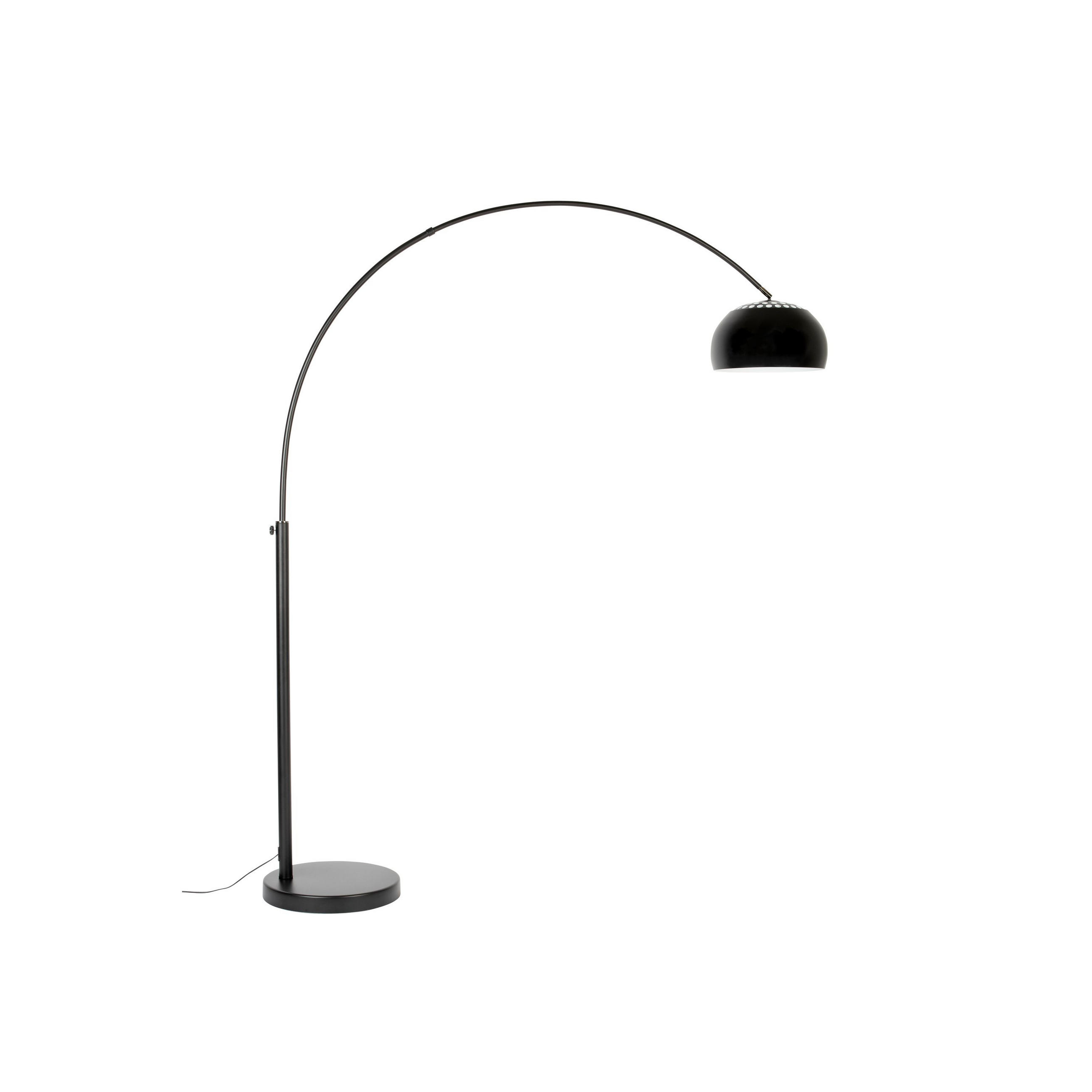 STEHLAMPE Metal Bow Schwarz - Schwarz, Metall (158/39/190cm) - Zuiver