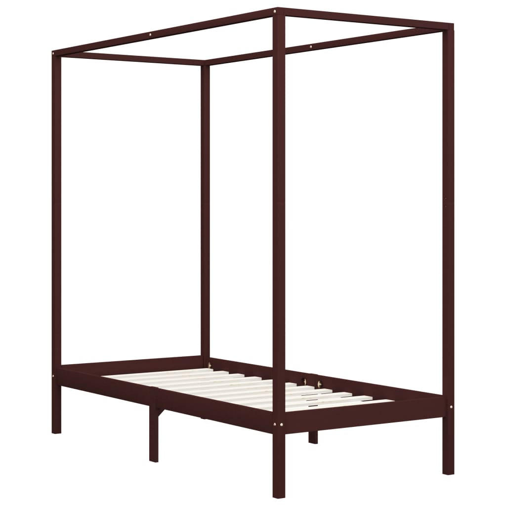 BETT Hanna 200/204 cm - Dunkelbraun, Holz (200/200cm) - Nettlife