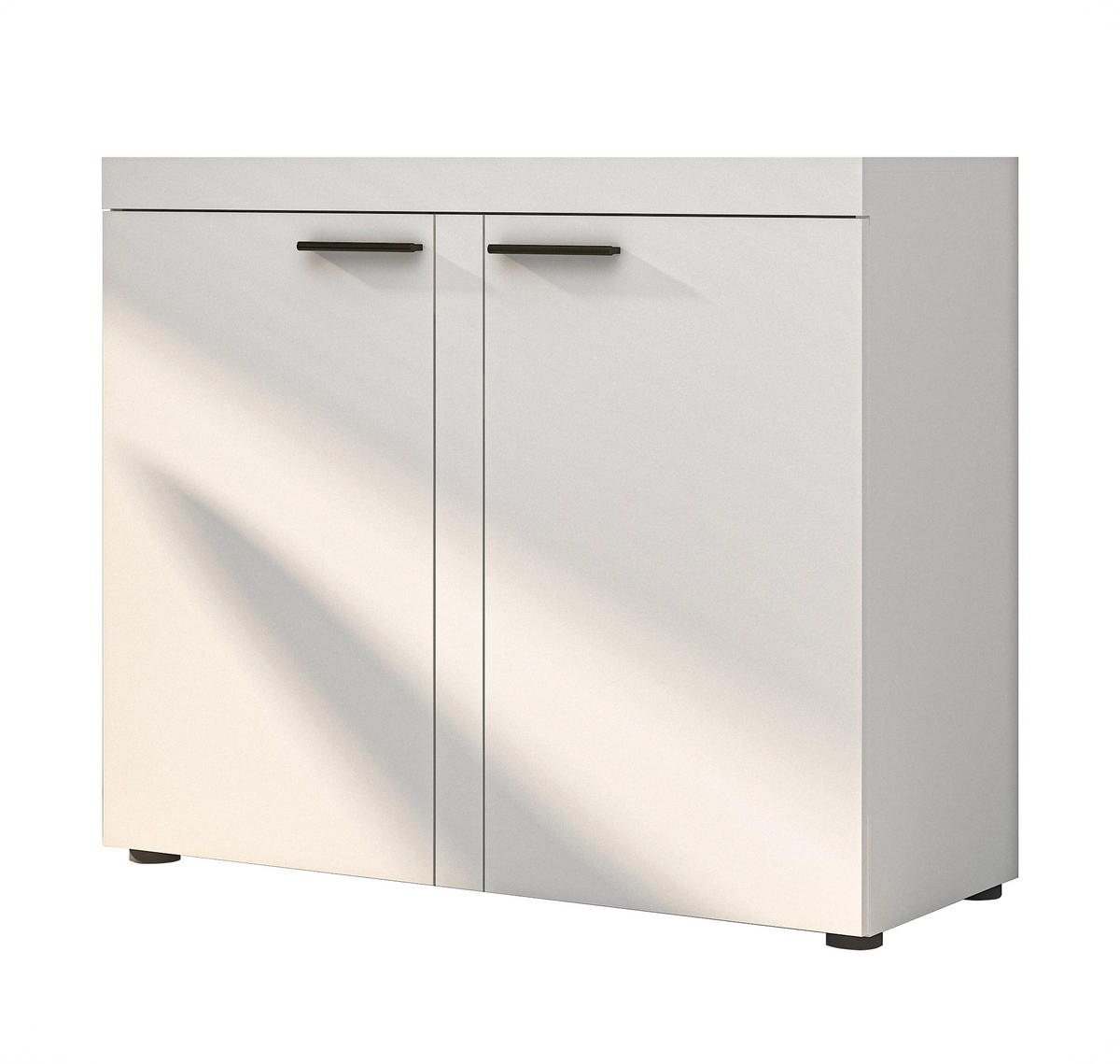 SIDEBOARD Spacoro 2D Weiß 97,2/82/40,3 cm – Schmale Kommode Eleganz für Ihr Zuhause - Weiß, Holzwerkstoff/Kunststoff (97/82/40cm) - AX Living