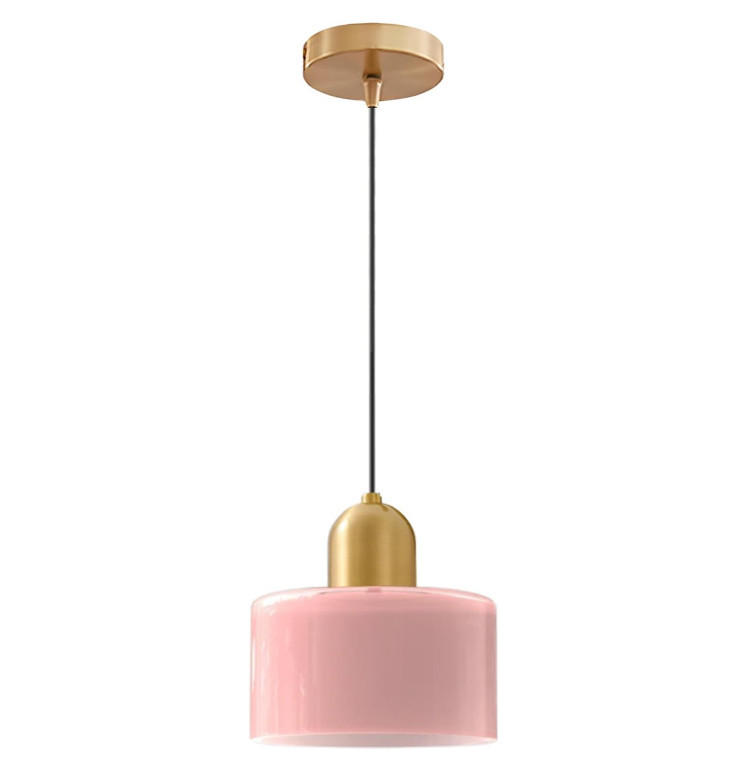 PENDELLEUCHTEN,GLAS, 220 V, 12 W, 15 cm Durchmesser,Pink - Pink, Glas (15/15/100cm) - Authentics