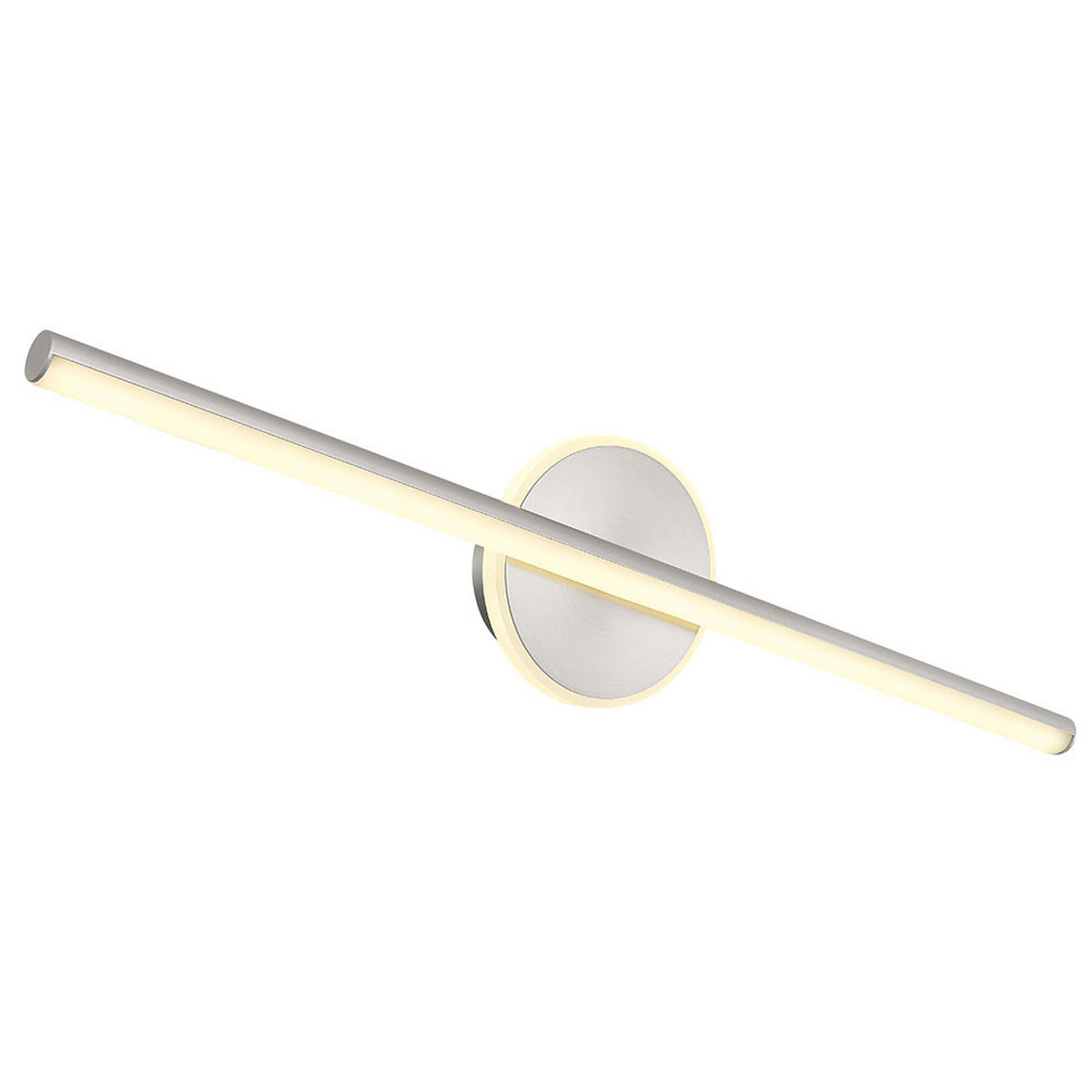 LED WANDLEUCHTE PEPE Silber Opal - Silberfarben, Metall (60.8/13/7.8cm) - Globo Lighting