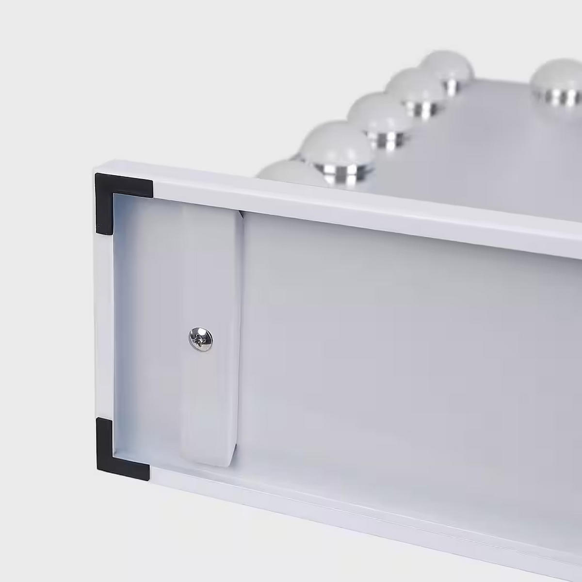 SPIEGEL mit Beleuchtung LED Bluetooth weiß 80/58 cm - Weiß, Metall (80/58/3cm) - VANITII
