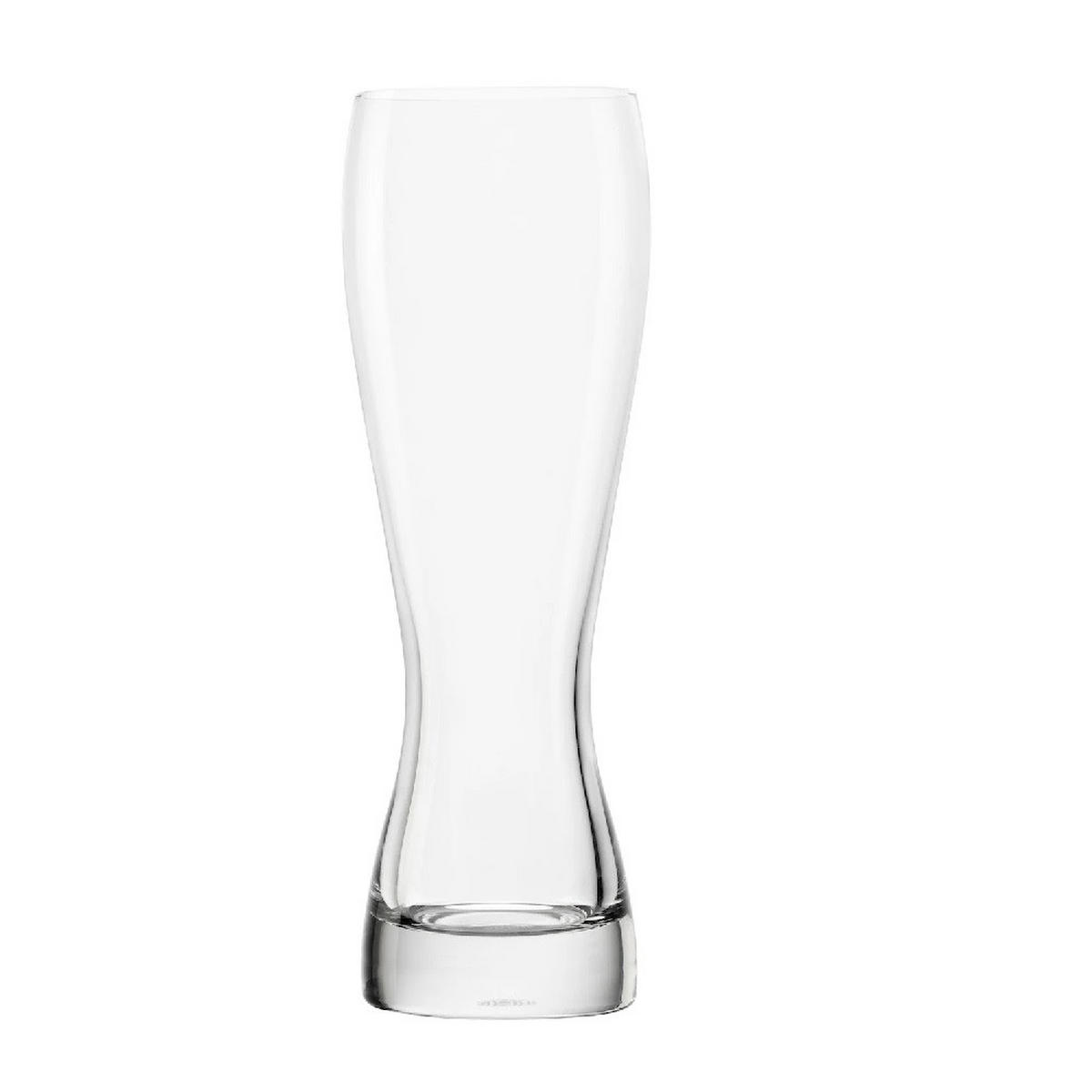 WEIZENBIERGLAS 0,3 Liter 6er Set - Transparent, Glas (0.395L) - Stölzle