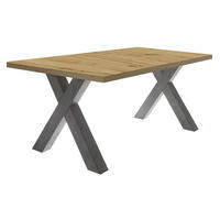 ESSTISCH ausziehbar Eike 3 160 x 90 x 75 Esszimmertisch Graphit/Asteiche - Eiche Artisan, Holz (160/90/75cm) - 58aufmkessel