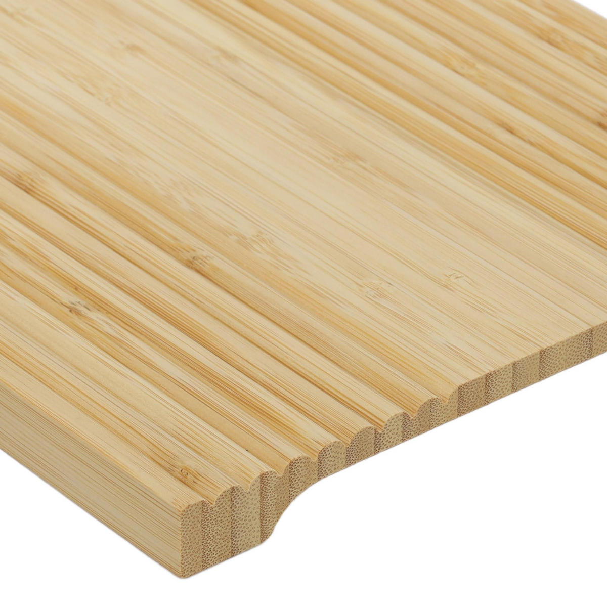 SERVIERTABLETT Bambus Muster 2 32/24/2 cm - Braun, Naturmaterialen (24/2/32cm) - Excellent Houseware