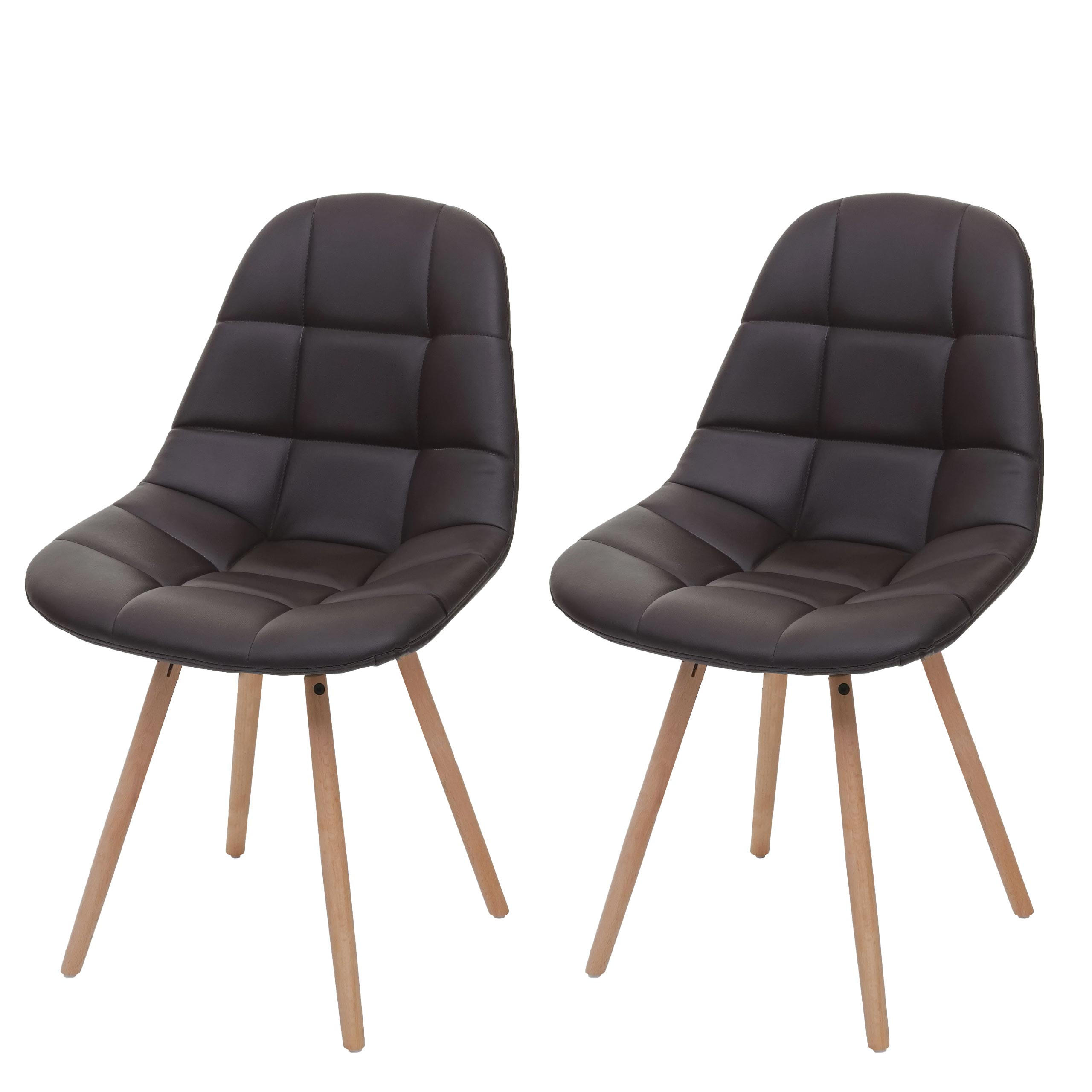 ESSZIMMERSTUHL I Braun 2er-Set - Braun, Textil (47/82/53cm) - MCW