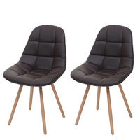 ESSZIMMERSTUHL I Braun 2er-Set - Braun, Textil (47/82/53cm) - MCW