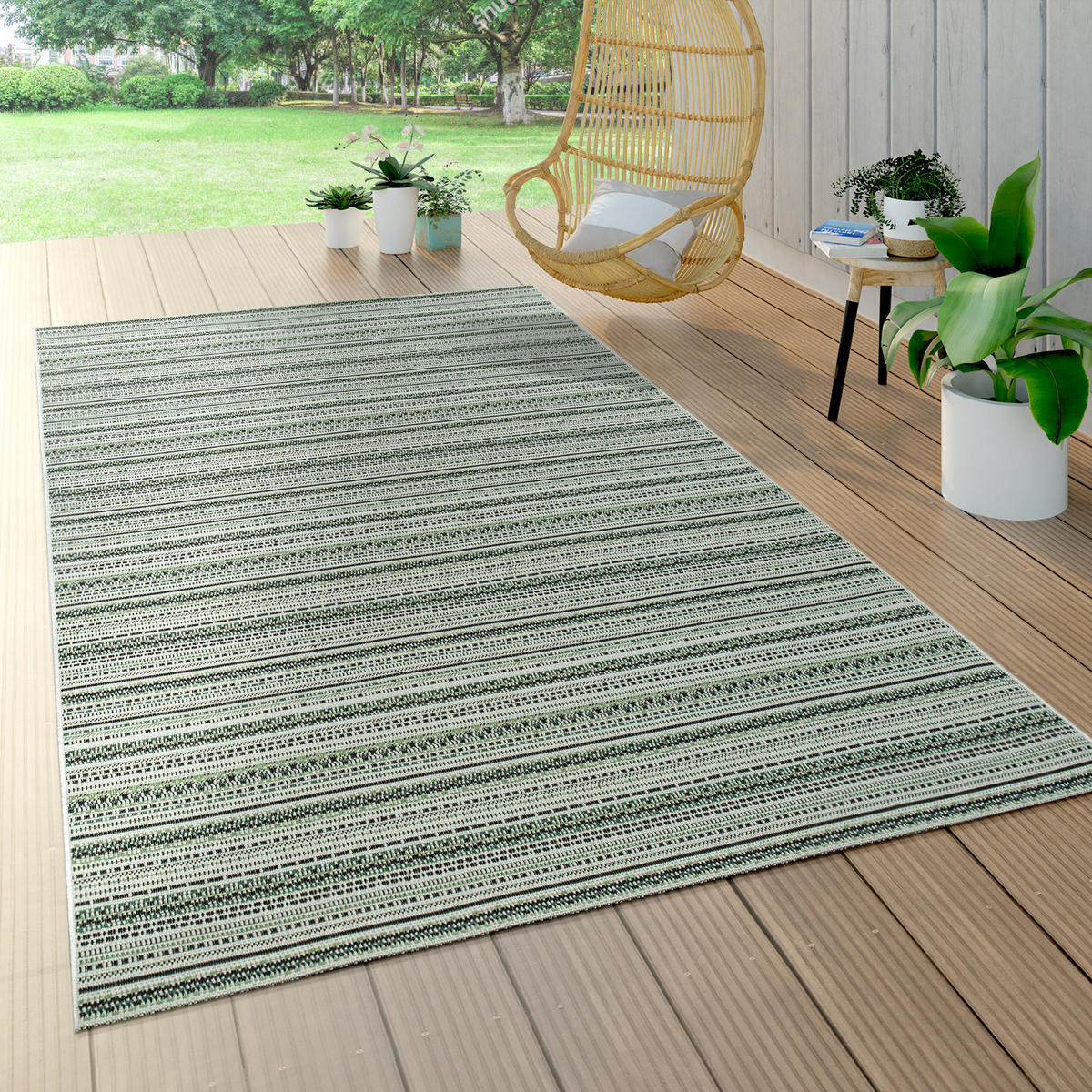 OUTDOORTEPPICH 80/150 cm Ostende 535 - Grün, Textil (80/150cm) - Paco Home