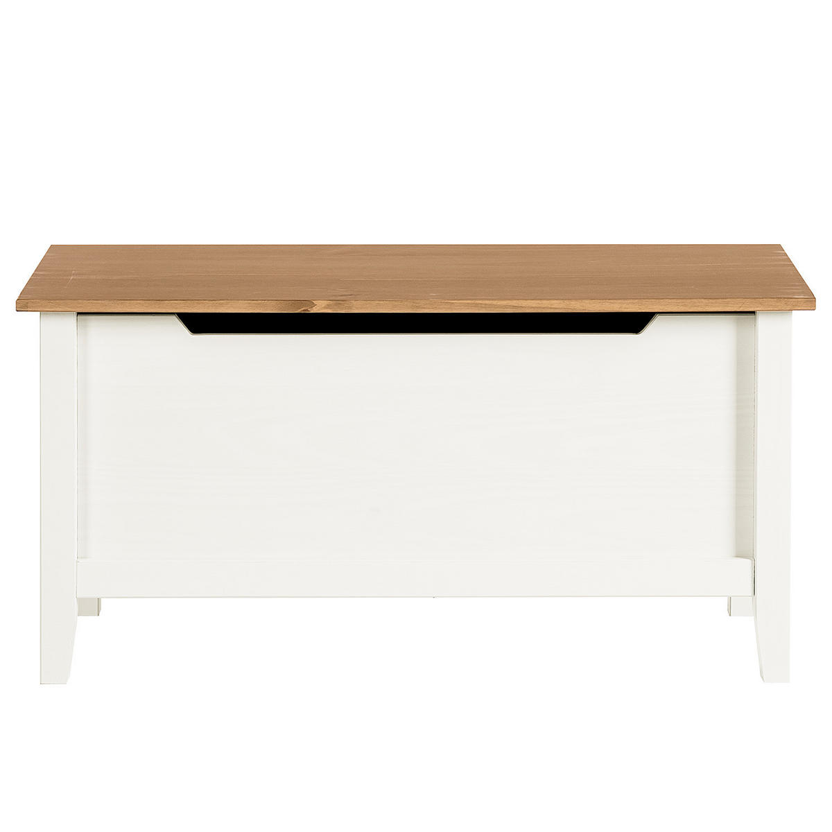 GARDEROBENBANK - Kiefer massiv - Kieferfarben, Holz (90/45/42cm) - home24