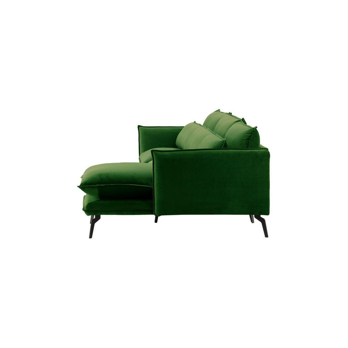 ECKSOFA Layla Rechts-Velluto 10 - Grün, Holz/Textil (278/160cm)