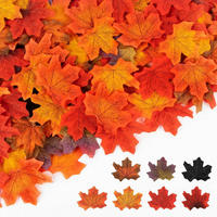 HERBSTBLÄTTER Deko 350 Stück - Multicolor, Kunststoff (0.1cm)