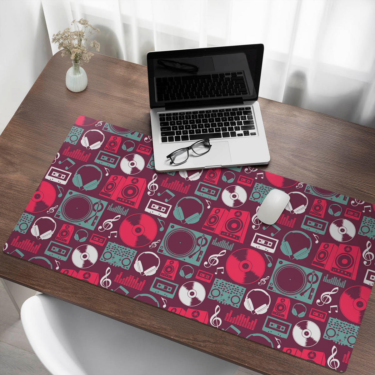 SCHREIBTISCHUNTERLAGE 120x60 cm Bordeaux - Bordeaux, Kunststoff (120/60/1.6cm) - Wallfluent