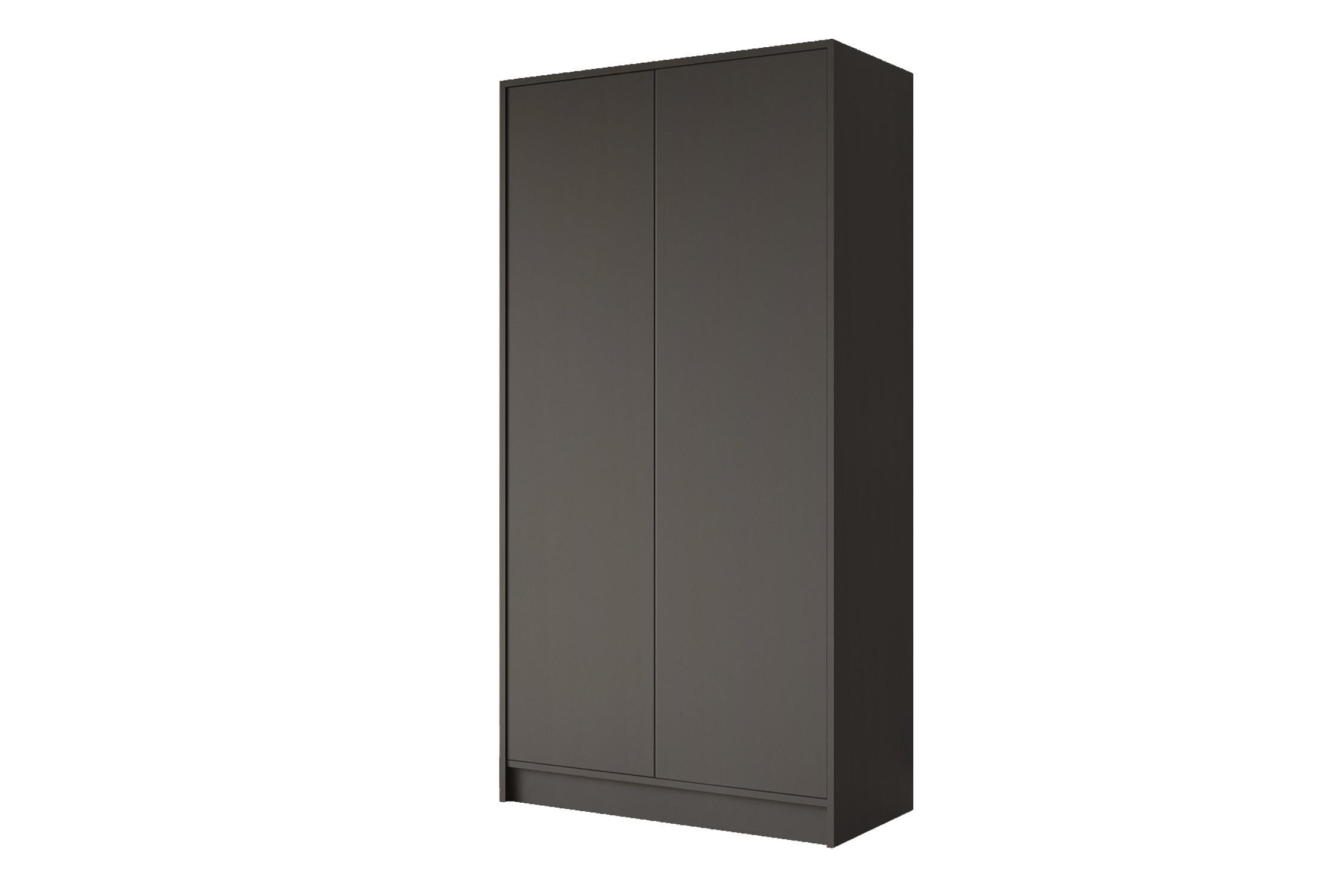 KLEIDERSCHRANK - GALA - 102 - Schwarz - Schwarz, Holzwerkstoff (102/200/51cm) - ALTDECOR
