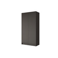 KLEIDERSCHRANK - GALA - 102 - Schwarz - Schwarz, Holzwerkstoff (102/200/51cm) - ALTDECOR
