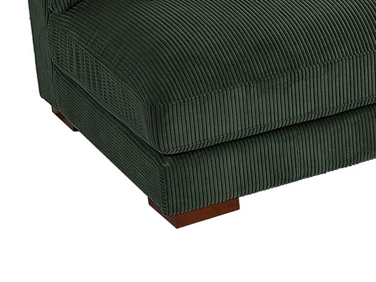 SOFA - 6 Personen - samt - grün Sperone - Grün, Textil (275/85/275cm) - Vente-Unique