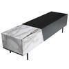 TV-LOWBOARD mit Eiche-Dekor, Türen und Schublade, modern, Weiß-Schwarz 150x40x40 cm - Schwarz/Weiß, Holzwerkstoff/Metall (150/40/40cm) - KADIMA DESIGN