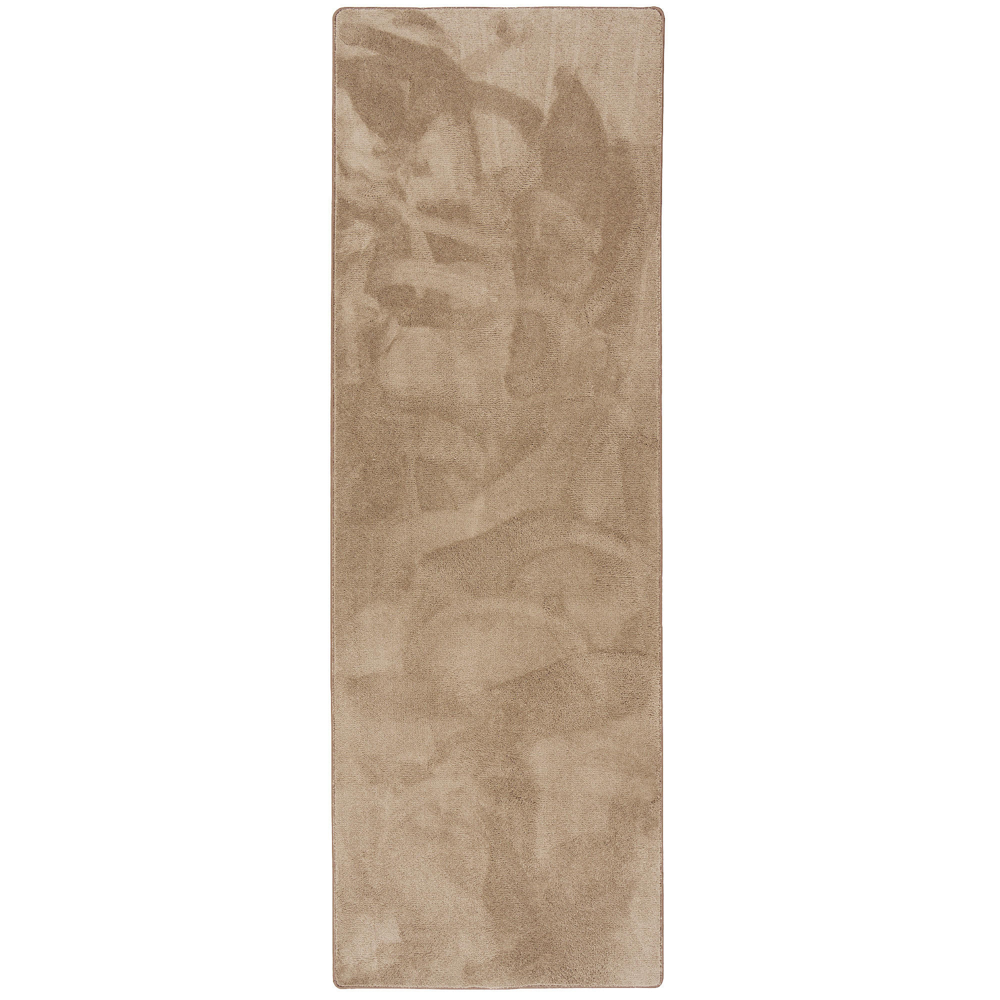 LUXUS SUPER SOFT HOCHFLOR LANGFLOR TEPPICH LÄUFER DELUXE - Taupe, Textil (80/400cm) - Snapstyle