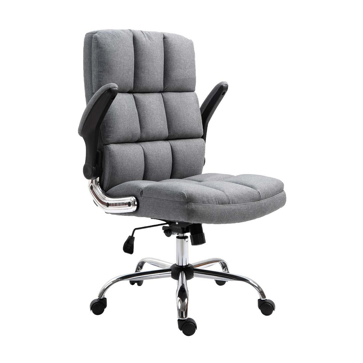 BÜROSTUHL Hellgrau - Hellgrau, Textil (73/120/72cm) - MCW