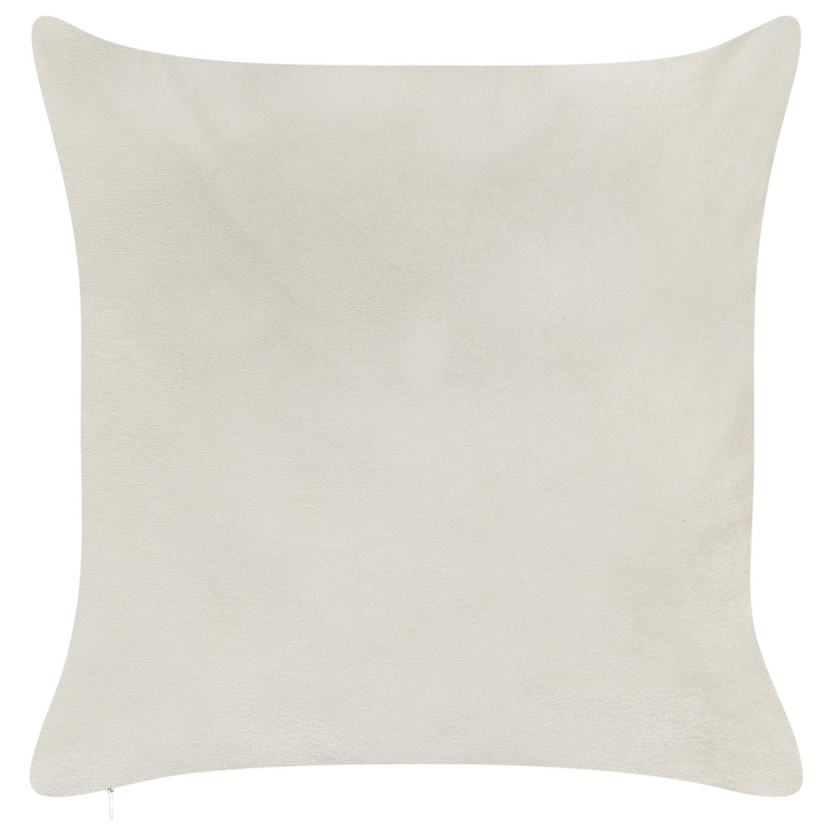 DEKOKISSEN 2er-Set Cremeweiß 45/45 cm Jellies - Rot/Weiß, Textil (45/45cm) - Beliani