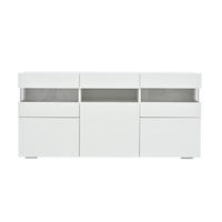 SIDEBOARD Weiß 140/40,5/66,5 cm - Weiß, Holzwerkstoff (140/66.5/40.5cm) - PANGIVO
