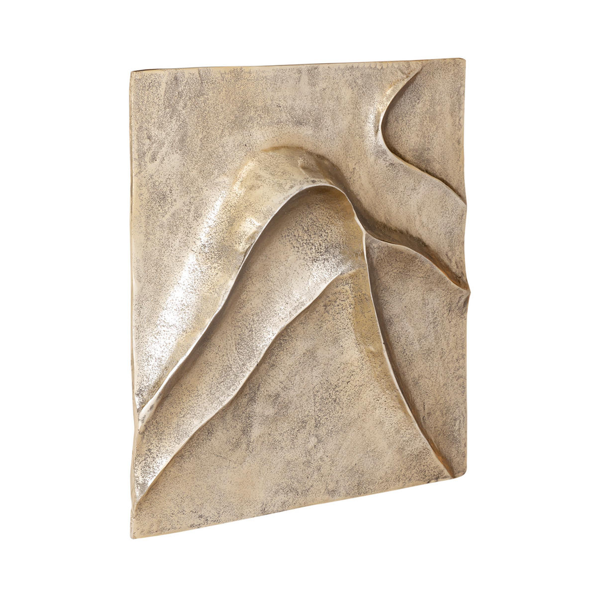 WANDPANEEL Gihan Gold 70/5/70cm - Goldfarben, Metall (5/70/70cm) - PTMD Collection