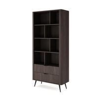 BÜCHERREGAL NOBILE 113,2x38x193,8 cm, Regal Eichefarben - Eichefarben, Holzwerkstoff (113.2/193.8/38cm) - MASSENO