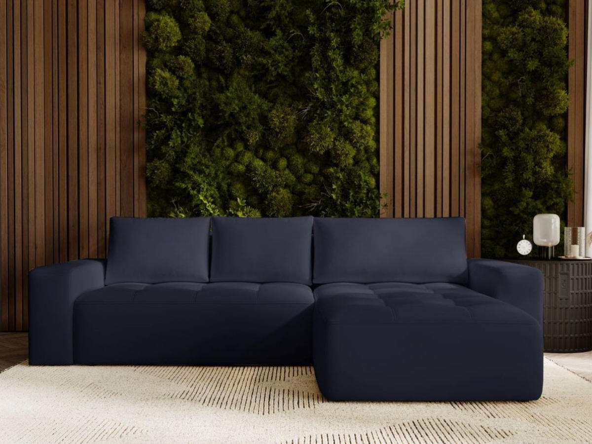ECKSOFA Portland Schwarz Rechts - Schwarz, Holz/Kunststoff (250/165cm) - Graingold