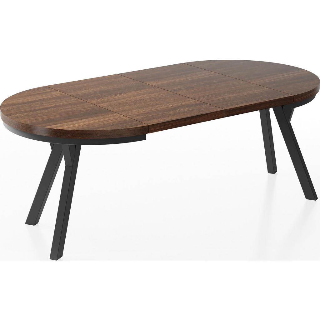 Thumbnail - WFL Group Esstisch, Kastanien, Holzwerkstoff, 9-Sitzer, Rund,Rund, 90x76x90 cm, Esszimmer, Tische, Esstische