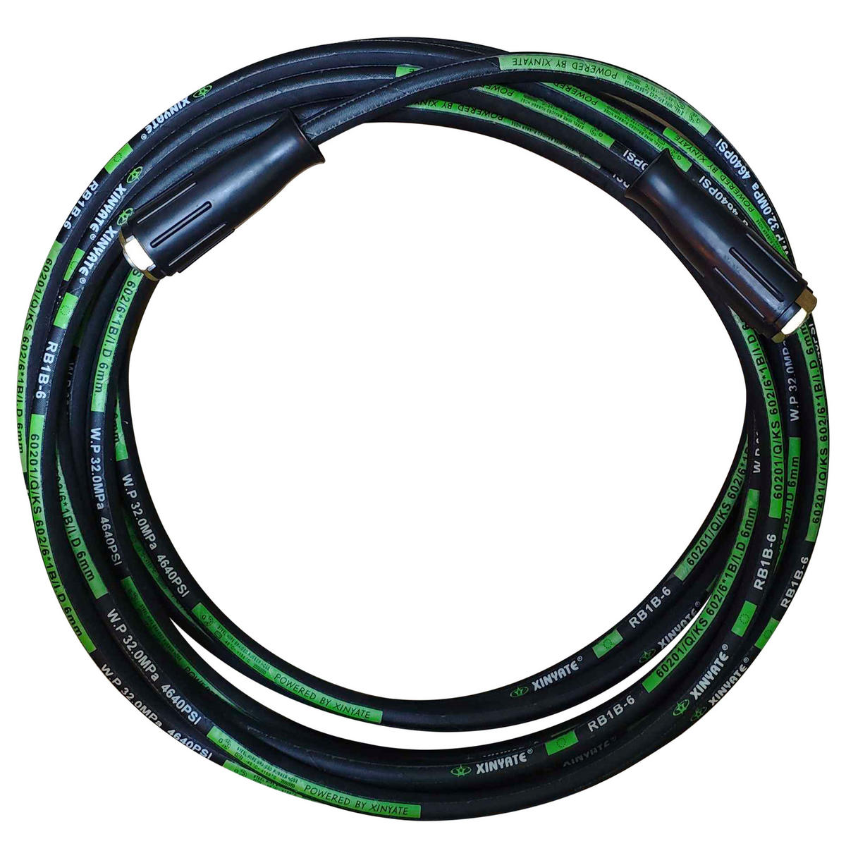 SCHLAUCH Pro Hochdruck - 10 m, M22 x M22, 250 bar, 155 °C, Stahl-Doppelgeflecht - Multicolor, Kunststoff/Metall (10/10/10cm)