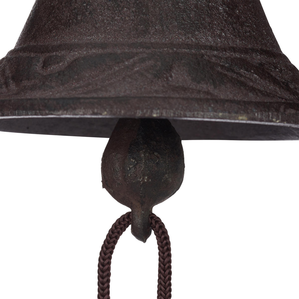 ZVONČEK - tmavohnedá, kov (19/26.5/11cm) - Relaxdays