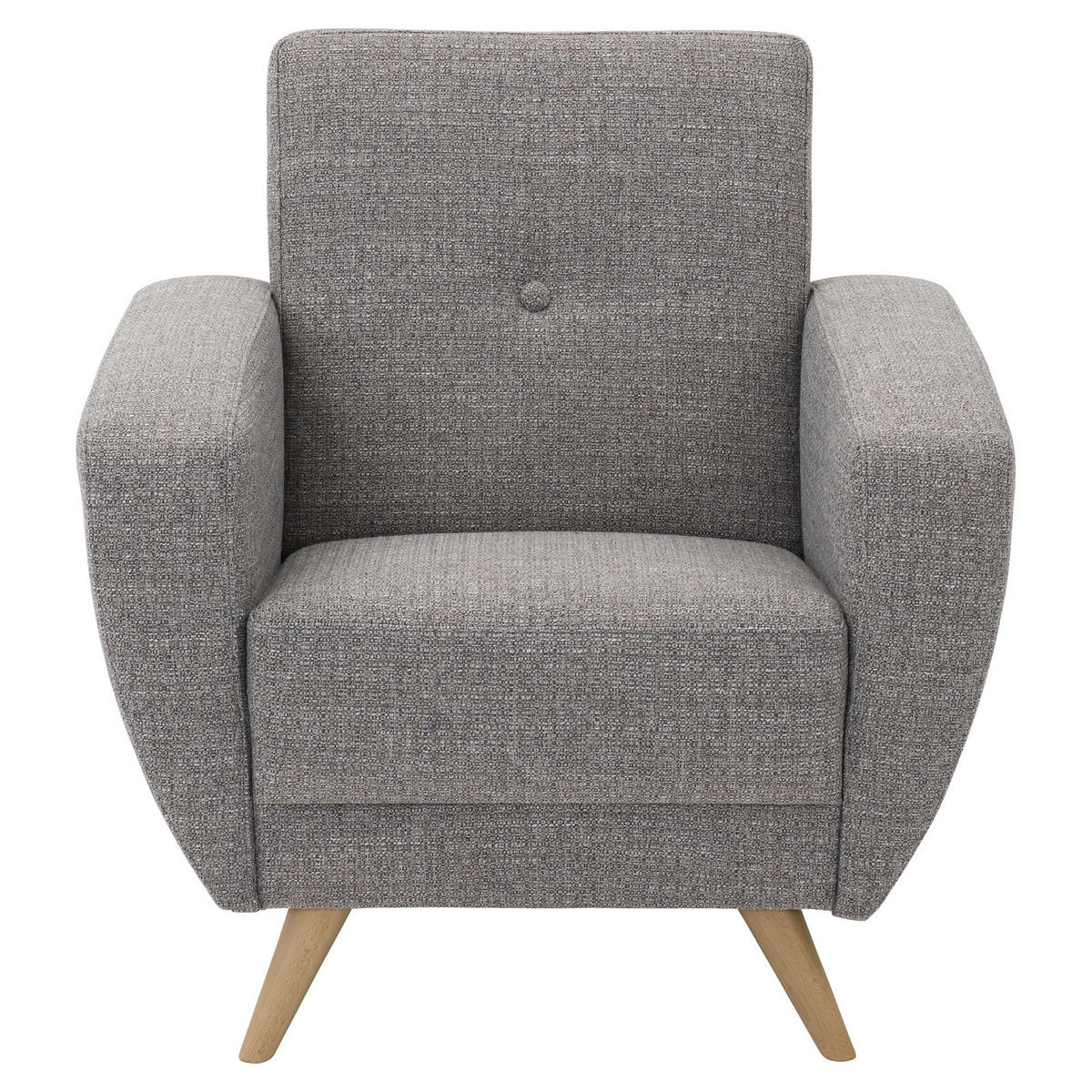 POLSTERSESSEL Kazdoia Flachgewebe grau - Grau, Kunststoff (82/85/83cm) - 58aufmkessel