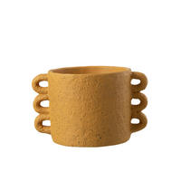 BLUMENTOPF ZENIA - Zement - Gelb - L - Ø 23 cm - Gelb, Stein (23/20cm) - J-Line