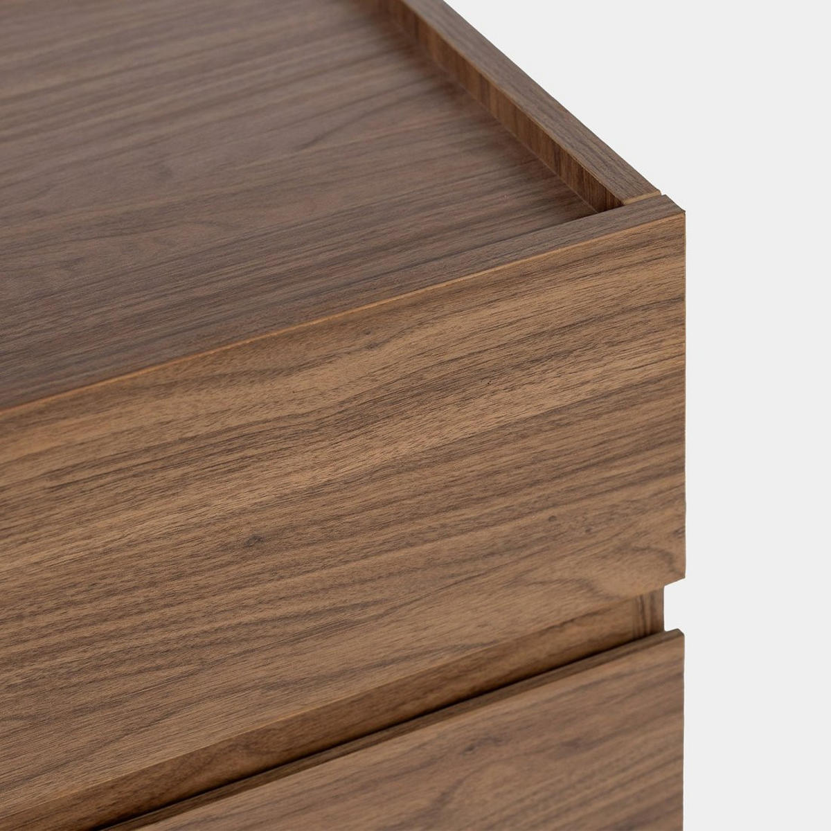 NACHTTISCH 2 SCHUBLADEN Peyton Walnuss 47 cm x 56 cm - Walnussfarben, Holzwerkstoff (47/56/40cm) - Klast Home