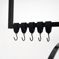 S-HAKEN SHAPE - Menge: 5 - Schwarz, Metall (11/4/3cm) - Home Deluxe