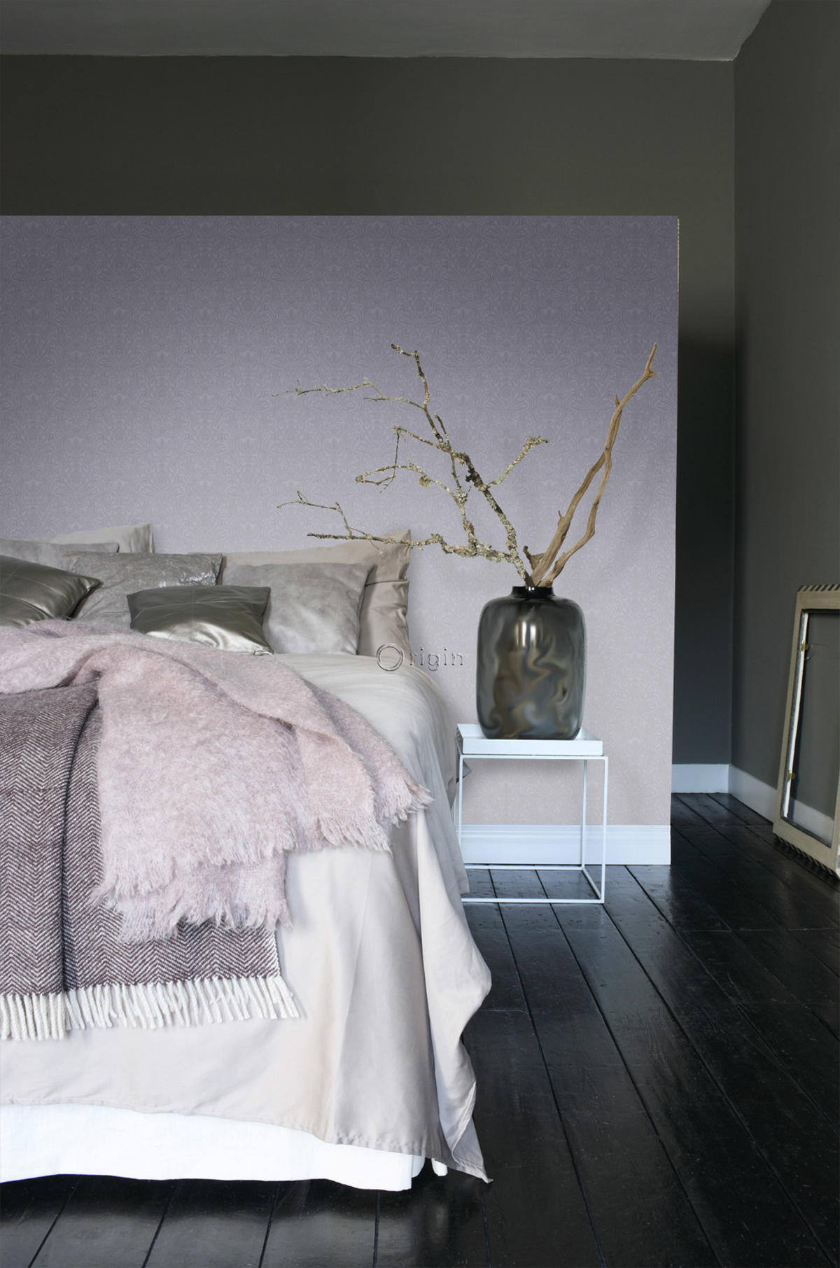 TAPETE Ornamente 53 cm x 10.05 m - Lila, Papier (53/1000cm) - Origin Wallcoverings