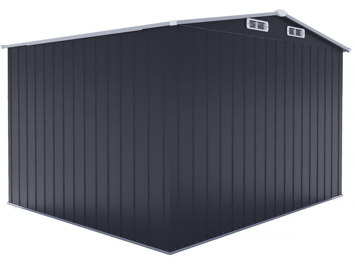 METALL-GARTENHAUS boston Grau - Grau, Metall (298/193/276cm) - Habitat Garten