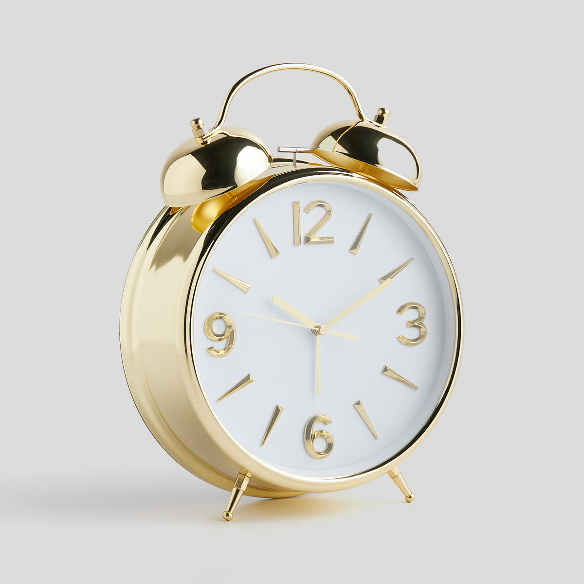 TISCHUHR Cantil 23x8cm, weiß - Weiß, Metall (23/31/8cm) - home&you