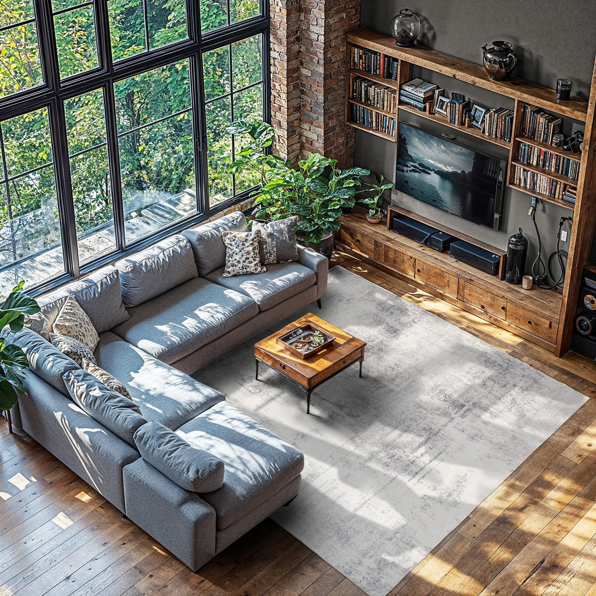 TEPPICH Vintage Design Nadira,rutschfeste Unterseite,beige/grau - Beige/Grau, Textil (240/340cm) - tectake