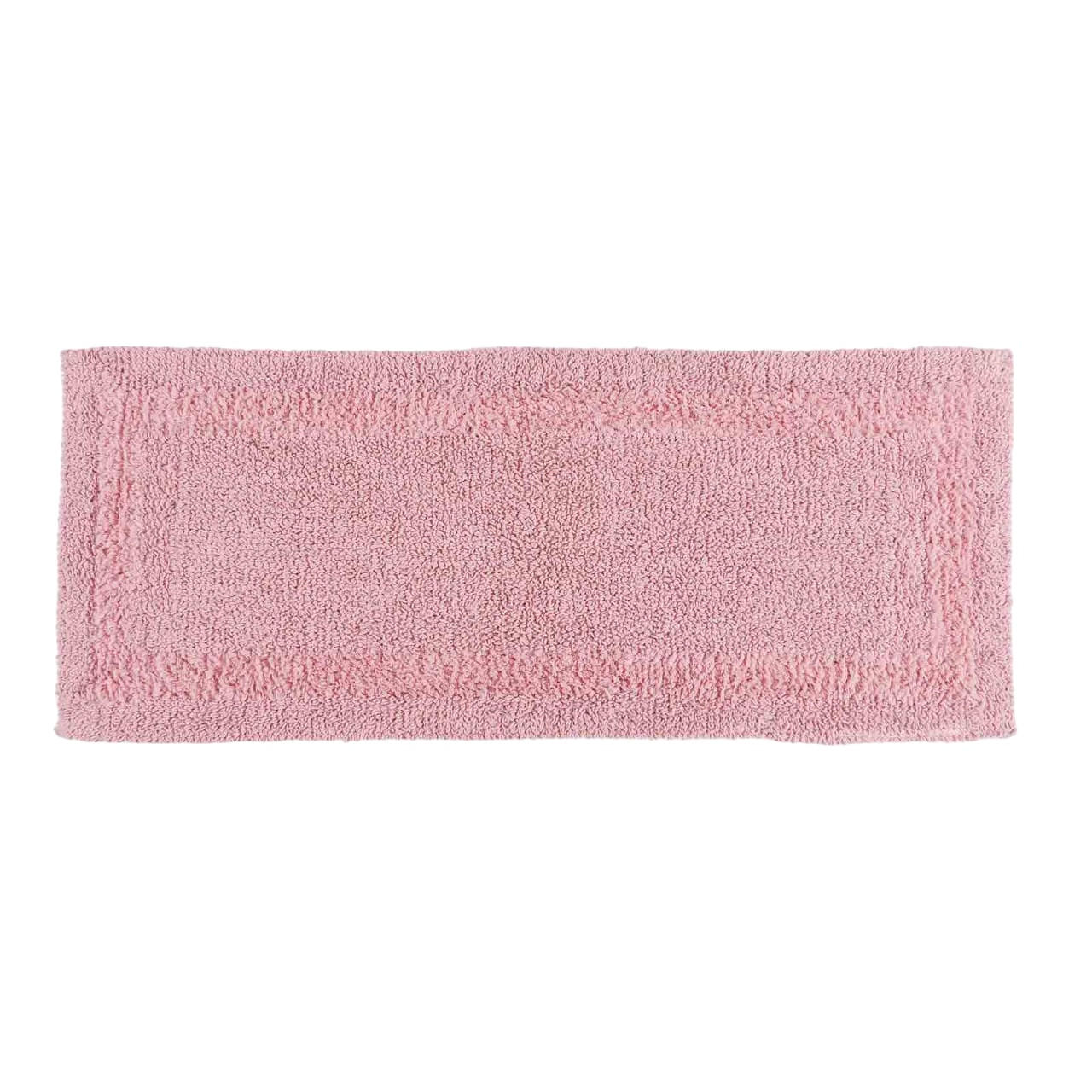 BADEMATTE 40/100 cm, 100% Baumwolle, wendbar - Rosa, Textil (40/100cm) - Homescapes