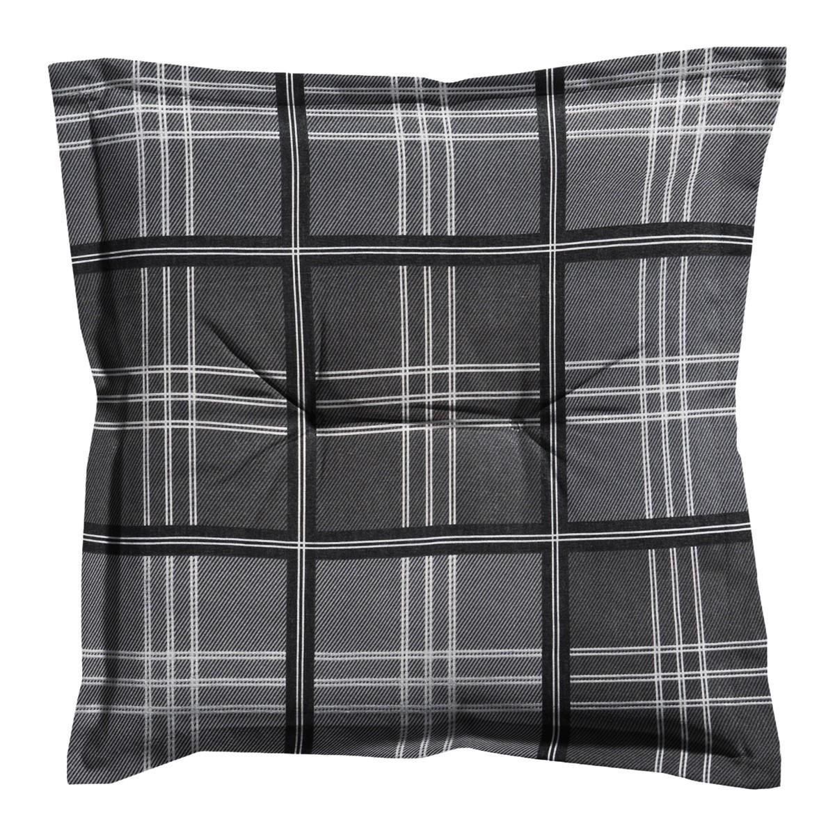 SITZKISSEN Patchy 50/50 cm 4er-Set - Grau, Textil (50/5/50cm) - Madison