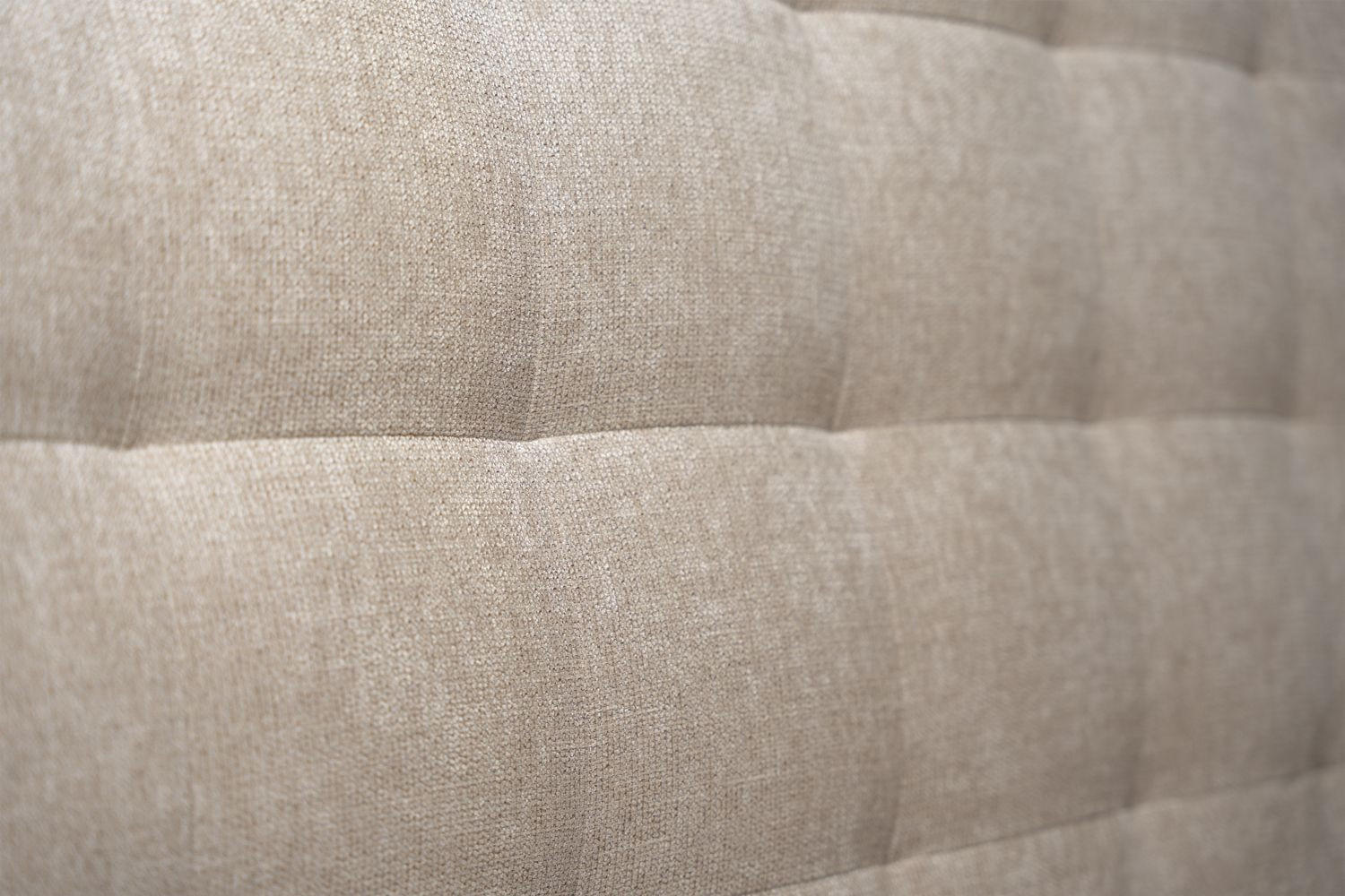 KOPFTEIL gepolstert - Gesteppt – Beigebrauner Stoff - 90 cm - Beige/Braun, Holz (90/120/10cm) - Sommeil de Plomb